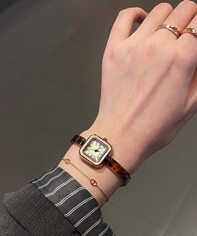 Alloy Crystal Hardlex Retro Watches Waterproof