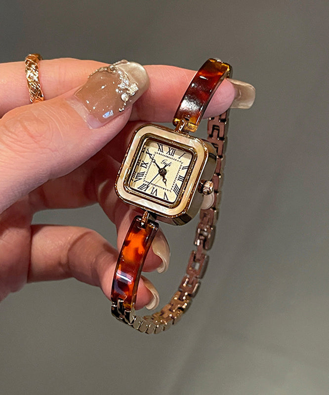 Alloy Crystal Hardlex Retro Watches Waterproof