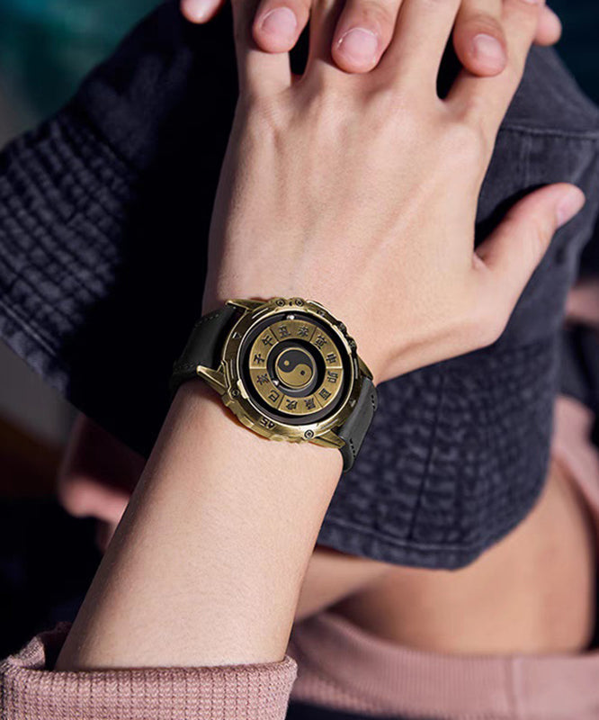 Eight-Diagram-Shaped Steel Appetizer Black Retro Stainless