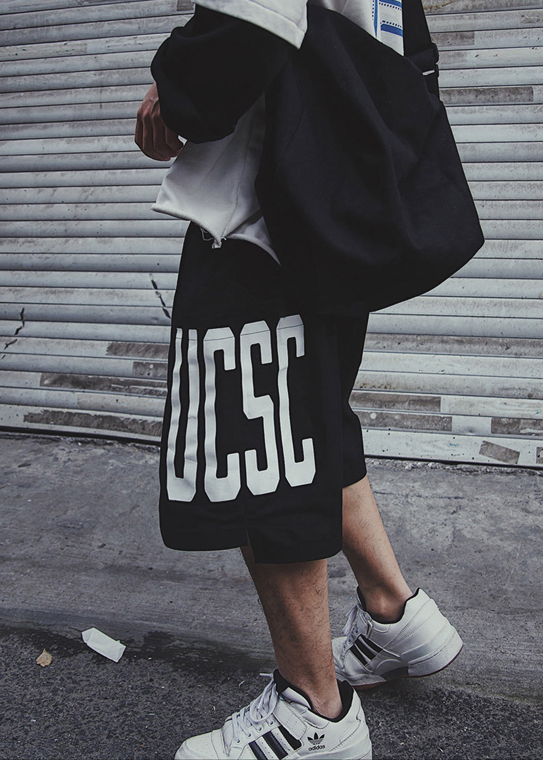 Summer Blue Pockets Print Mens Elastic Shorts Retro Waist