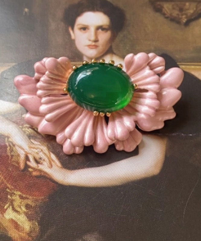 Asymmetry Earrings Pink Retro Sterling Agate Silver Stud