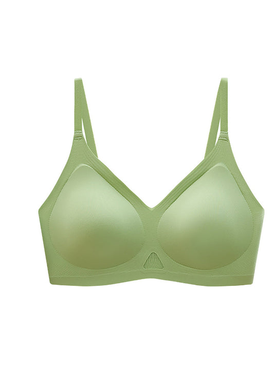 Artsy Bra Satin Pure Fixed Women Color Cup