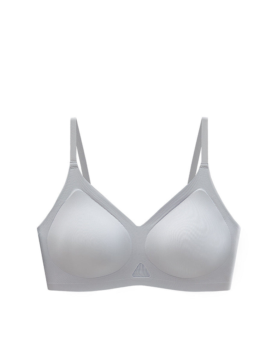 Artsy Bra Satin Pure Fixed Women Color Cup
