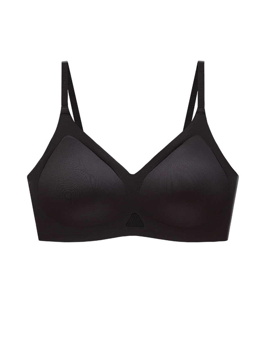 Artsy Bra Satin Pure Fixed Women Color Cup