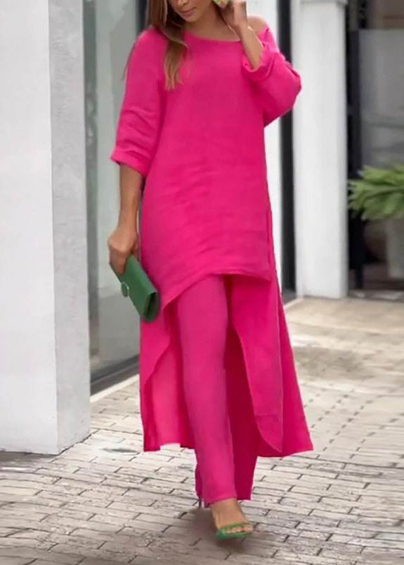 Asymmetrical Simple Leg Blue Wide And Pants Top Patchwork Baby