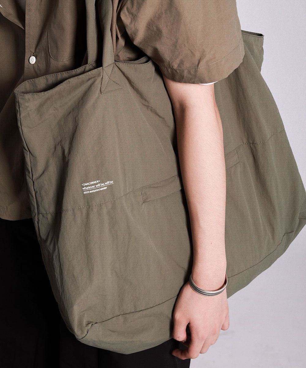 Capacity Large Grayish Green Bag Handbag Satchel Simple