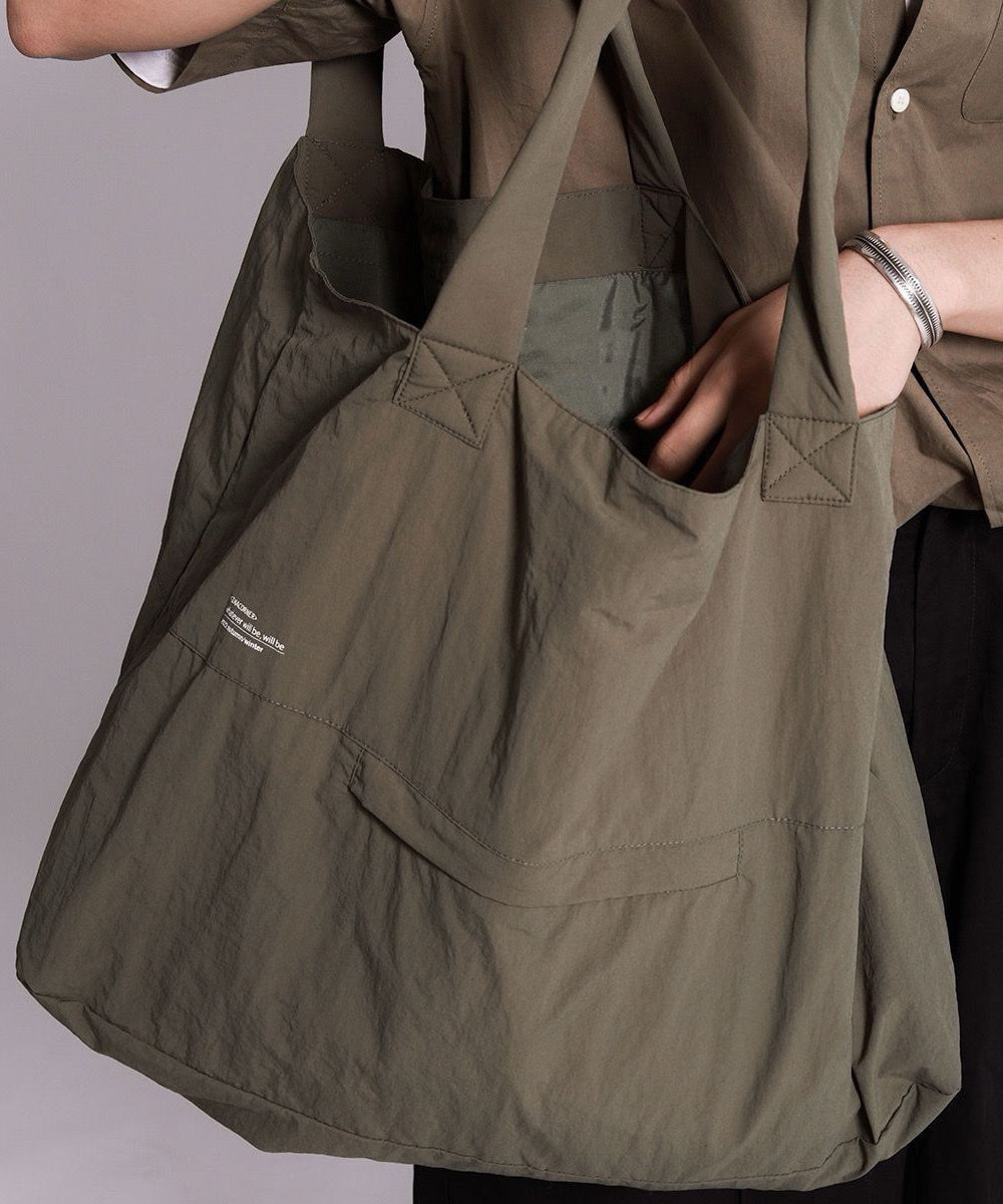 Capacity Large Grayish Green Bag Handbag Satchel Simple