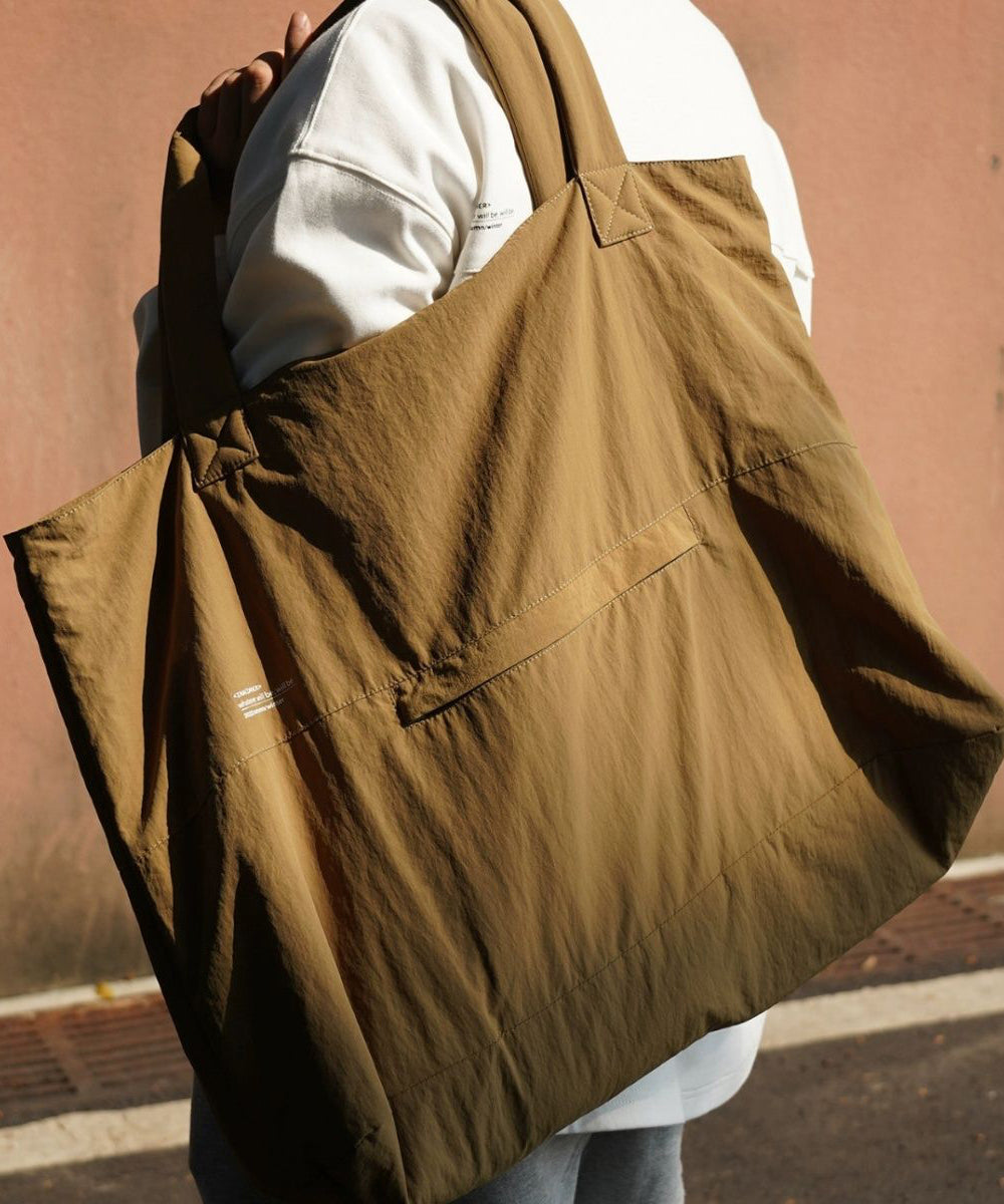 Capacity Large Grayish Green Bag Handbag Satchel Simple