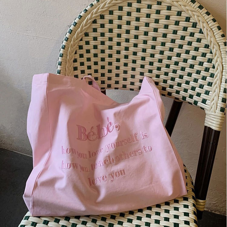 Canvas Embroidery Tote Bag