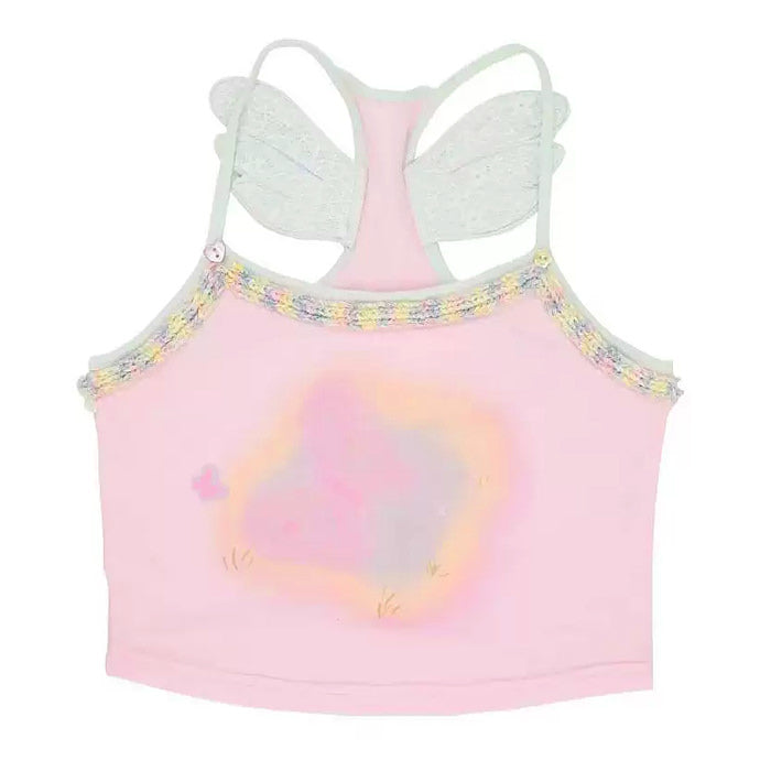 Pink Angel Wings Tank Top