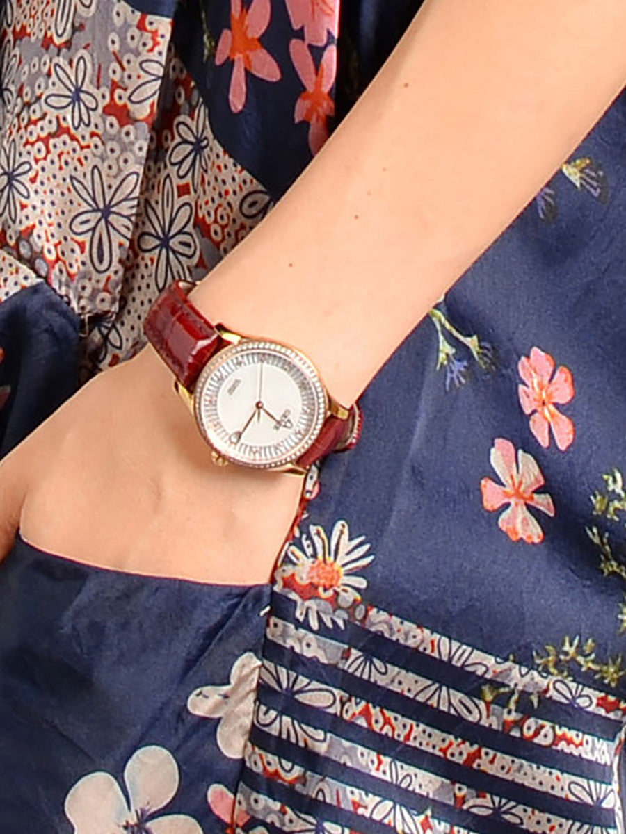 Übergröße, gespleißtes Vintage-Kleid aus Tencel für Damen mit Blumendruck, RR1031