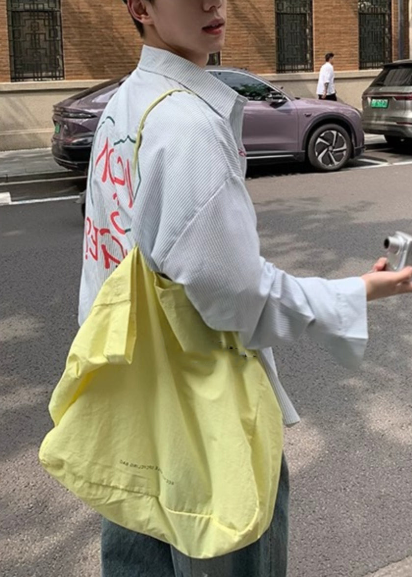 Collar Men Pan Shirts Letter Cotton Spring Blue Peter Striped