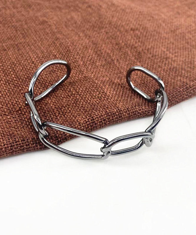 Style Chain Cuff Out Open Metal Hollow Gold