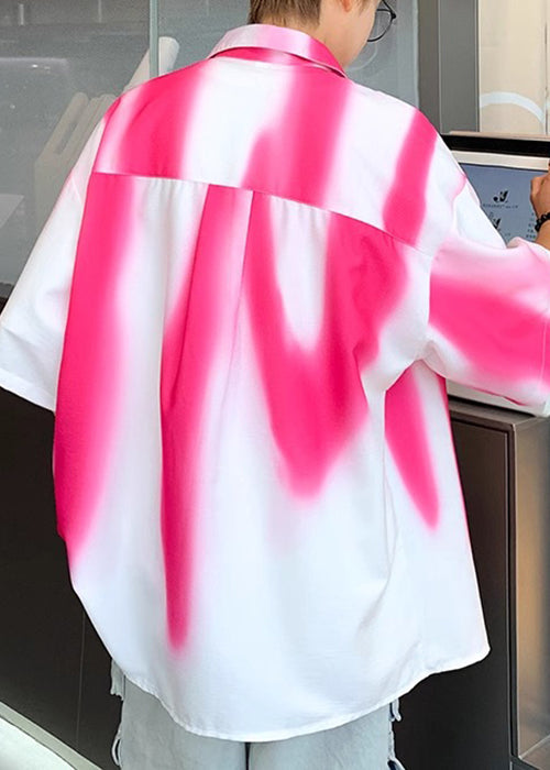 Shirts Stylish Men Pockets Cotton Dye Blackish Half Green Tie