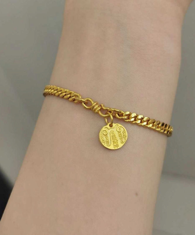 Charm Gold Sterling Silver Overgild Stylish Bracelet