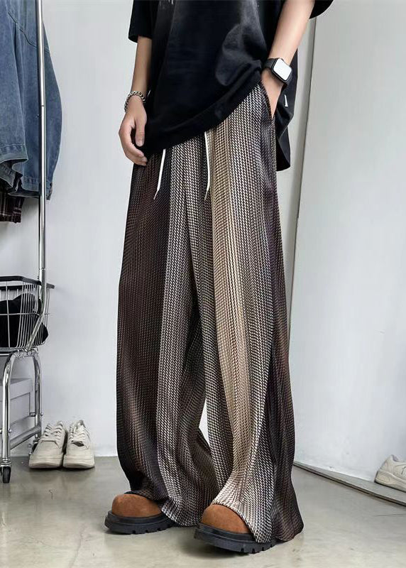 Stylish Oversized Men Draping Print Spring Color Gradient Pants