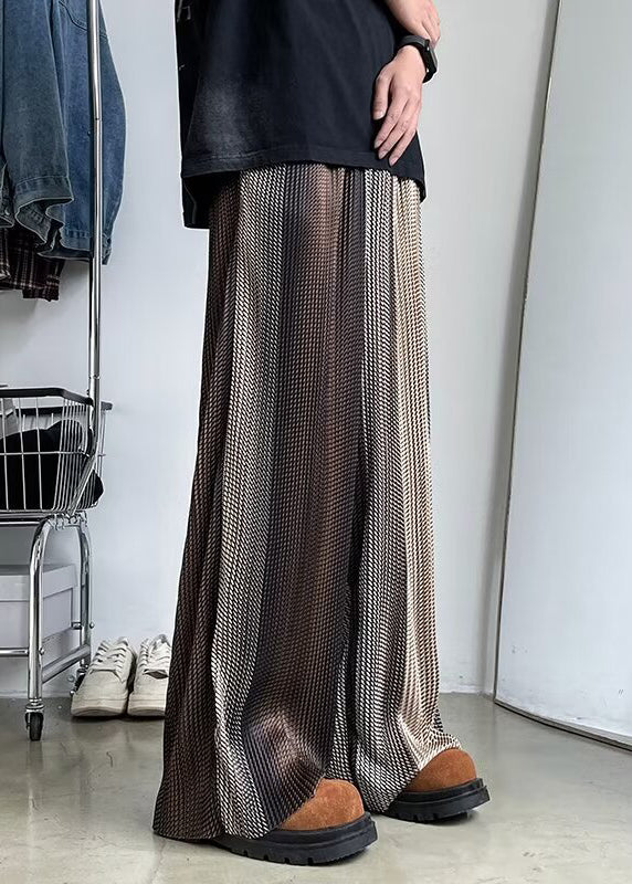 Stylish Oversized Men Draping Print Spring Color Gradient Pants