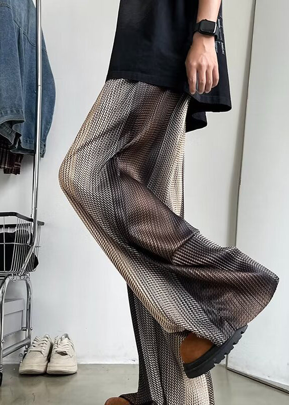 Stylish Oversized Men Draping Print Spring Color Gradient Pants