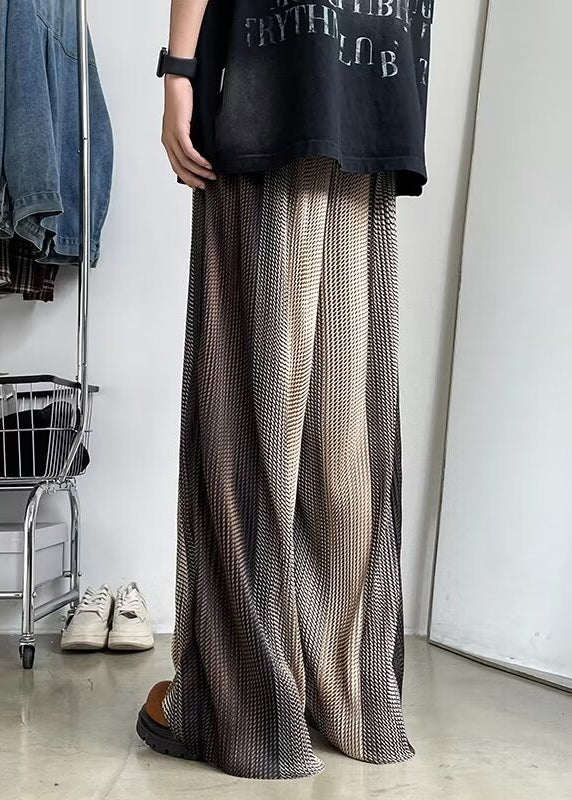 Stylish Oversized Men Draping Print Spring Color Gradient Pants