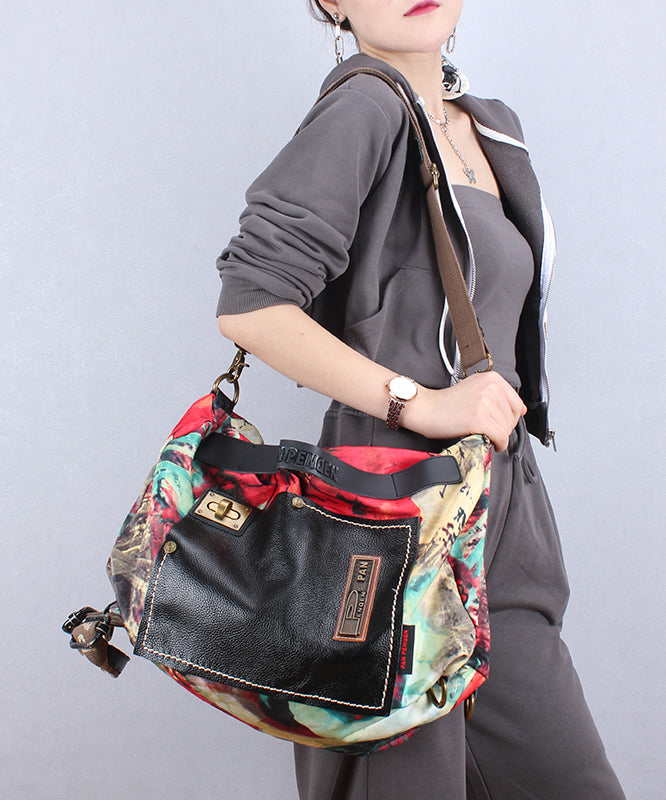 Stylish Large Capacity Durable Print Messenger Bag Ada Fashion