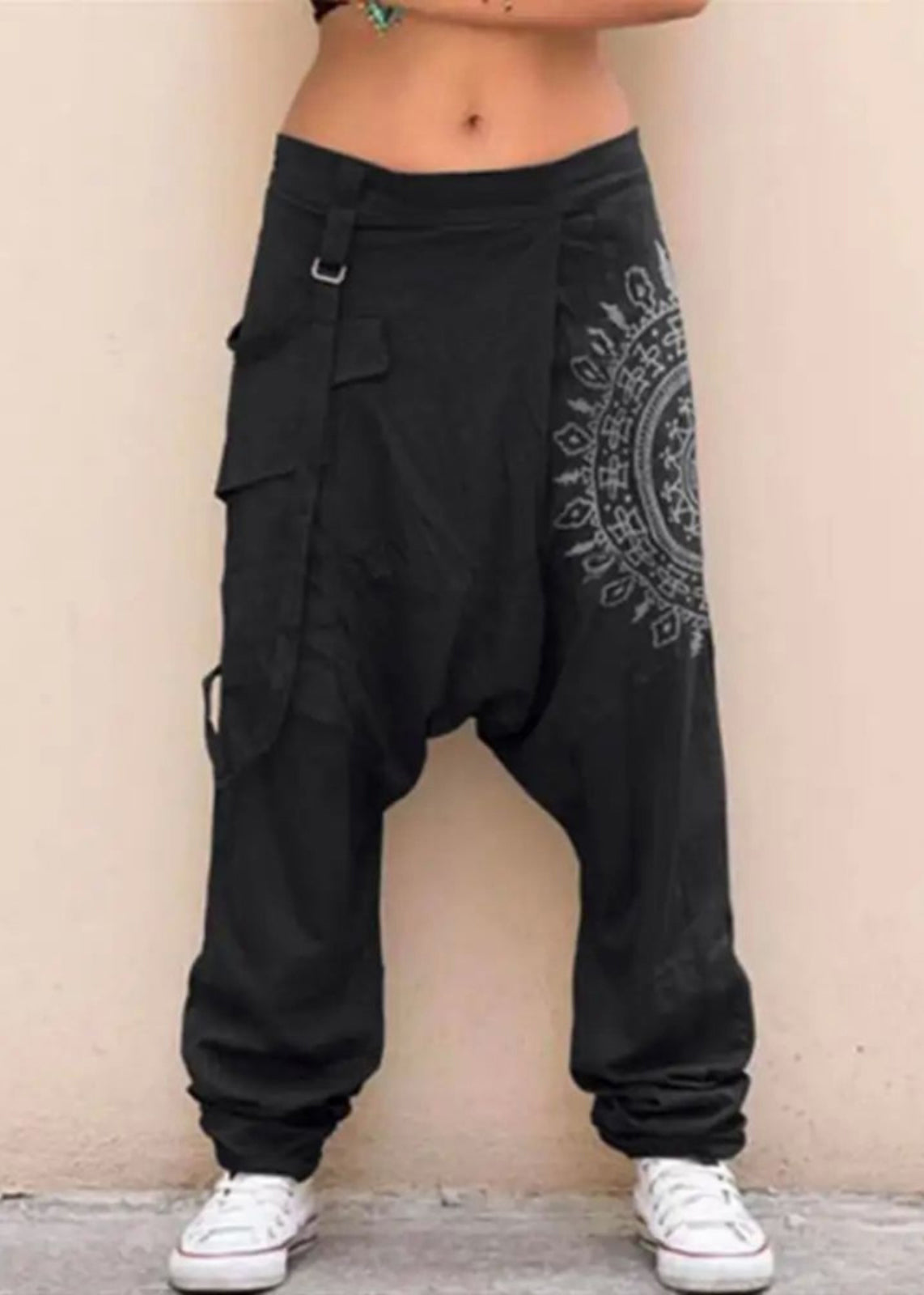 Navy Pants Summer Stylish Harem Design Plaid Original Mens Cotton