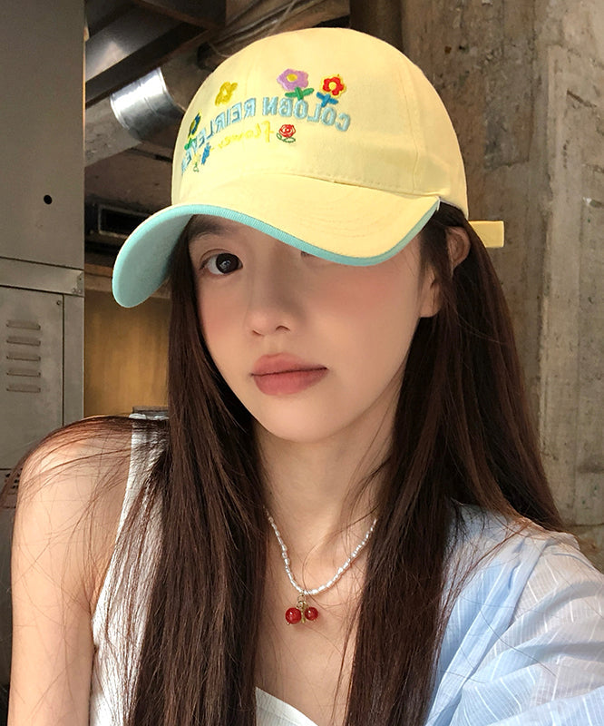 Versatile Stylish Cap Hat Baseball Embroidered Red