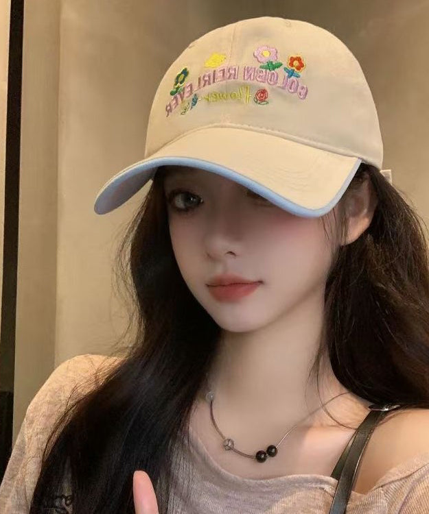 Versatile Stylish Cap Hat Baseball Embroidered Red