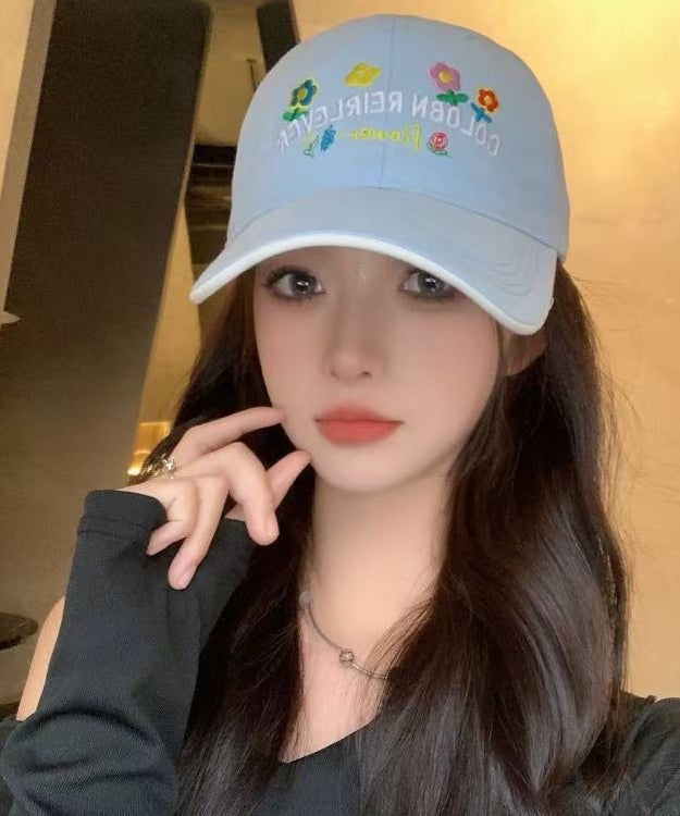 Versatile Stylish Cap Hat Baseball Embroidered Red