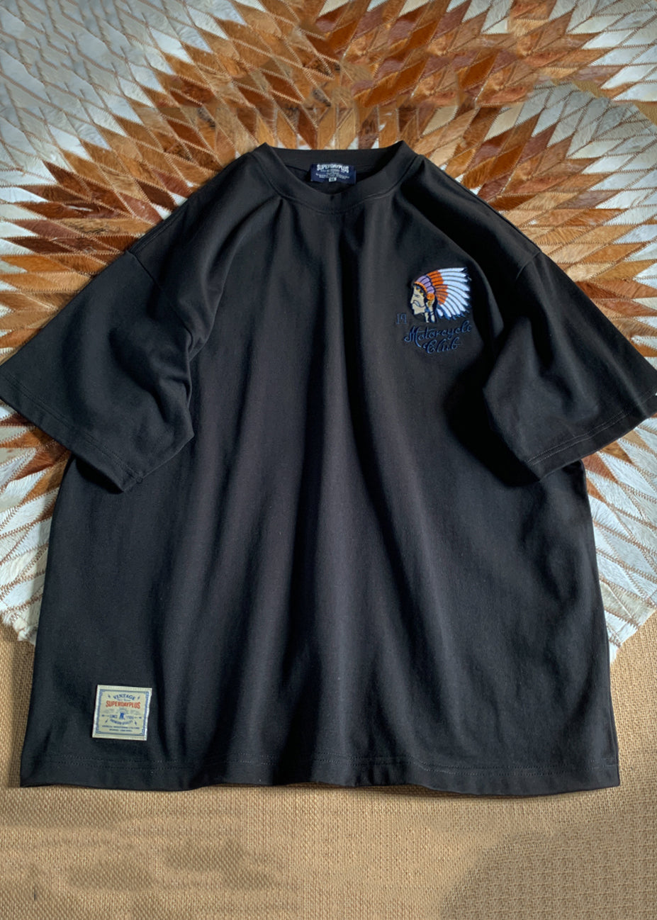 O-Neck Cotton Summer Men White T Stylish Embroideried Shirt