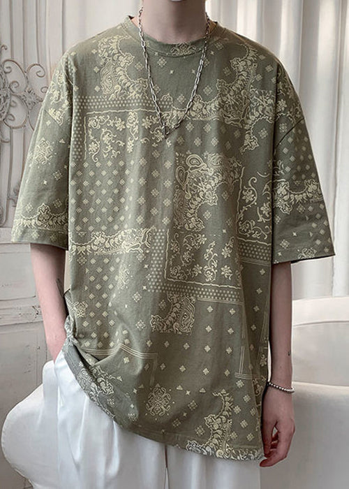 Half Men Black Design Original Print Cotton Shirts T Unique