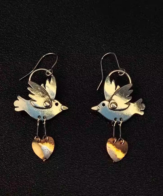 Little Love Copper Vintage Earrings Drop Brid