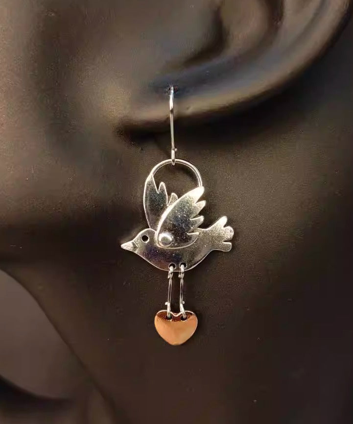 Little Love Copper Vintage Earrings Drop Brid