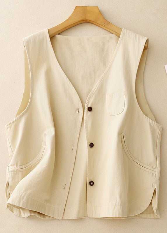 Cotton Vintage Oversized Vest Spring Purple