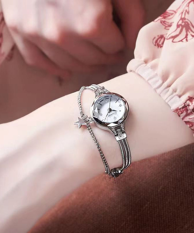 Alloy Blue Vogue Glass Watches Tempered