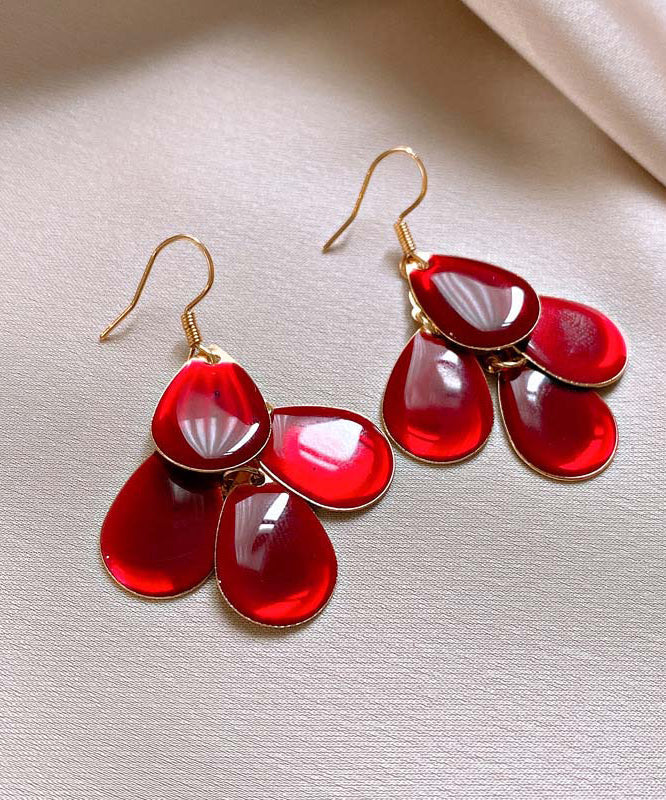 Blue Drop Drip Glazed Overgild Vogue Tassel Copper Water