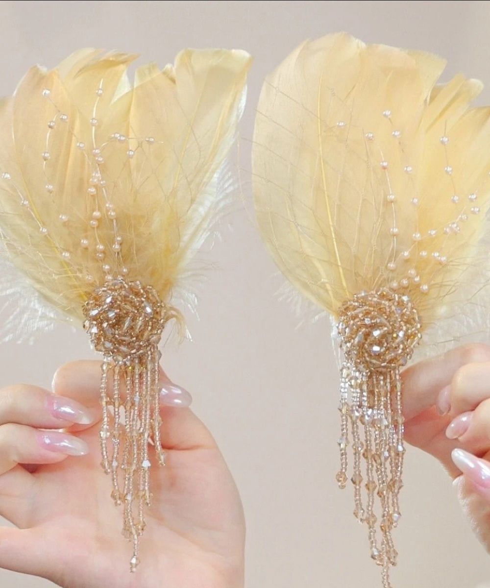 Hair Hairpin Gold Alloy Chicken Tassel Vogue