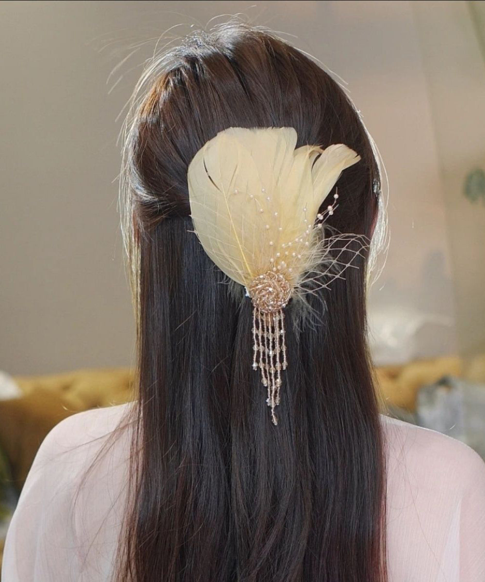Hair Hairpin Gold Alloy Chicken Tassel Vogue