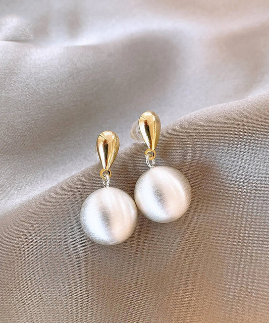 Copper Ball Alloyv Gold Earrings Drop Vogue