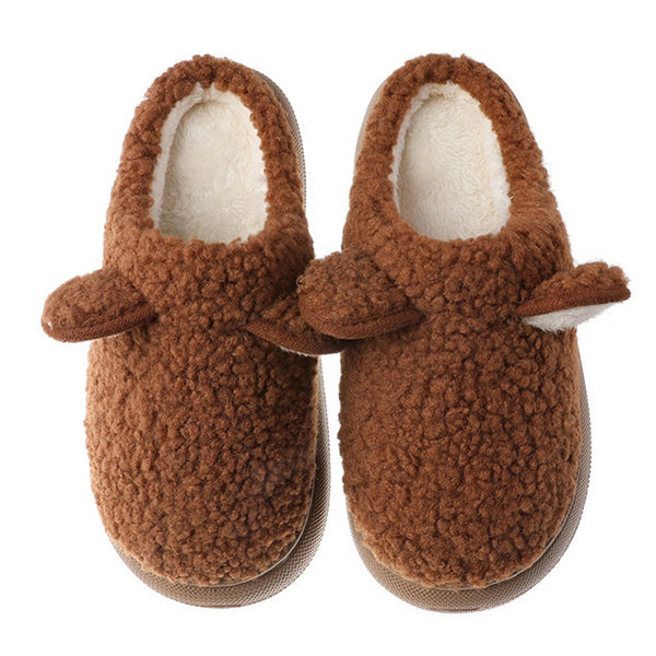 Chaussons chauds en peluche Teddy