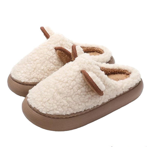 Chaussons chauds en peluche Teddy