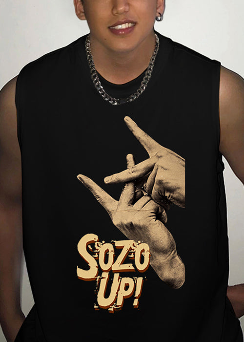 Tank White Summer O Neck Print Mens Cotton