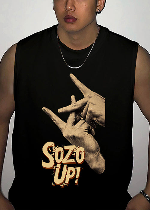 Tank White Summer O Neck Print Mens Cotton