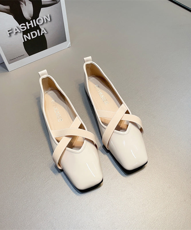 Flat Splicing Leather Cross Shoes For Red Faux Wine Women Strap