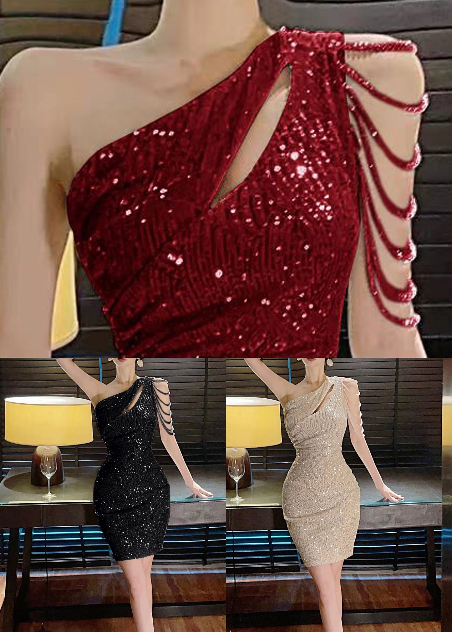 Wine Sleeveless Asymmetrical Zippered Dress Mini Red