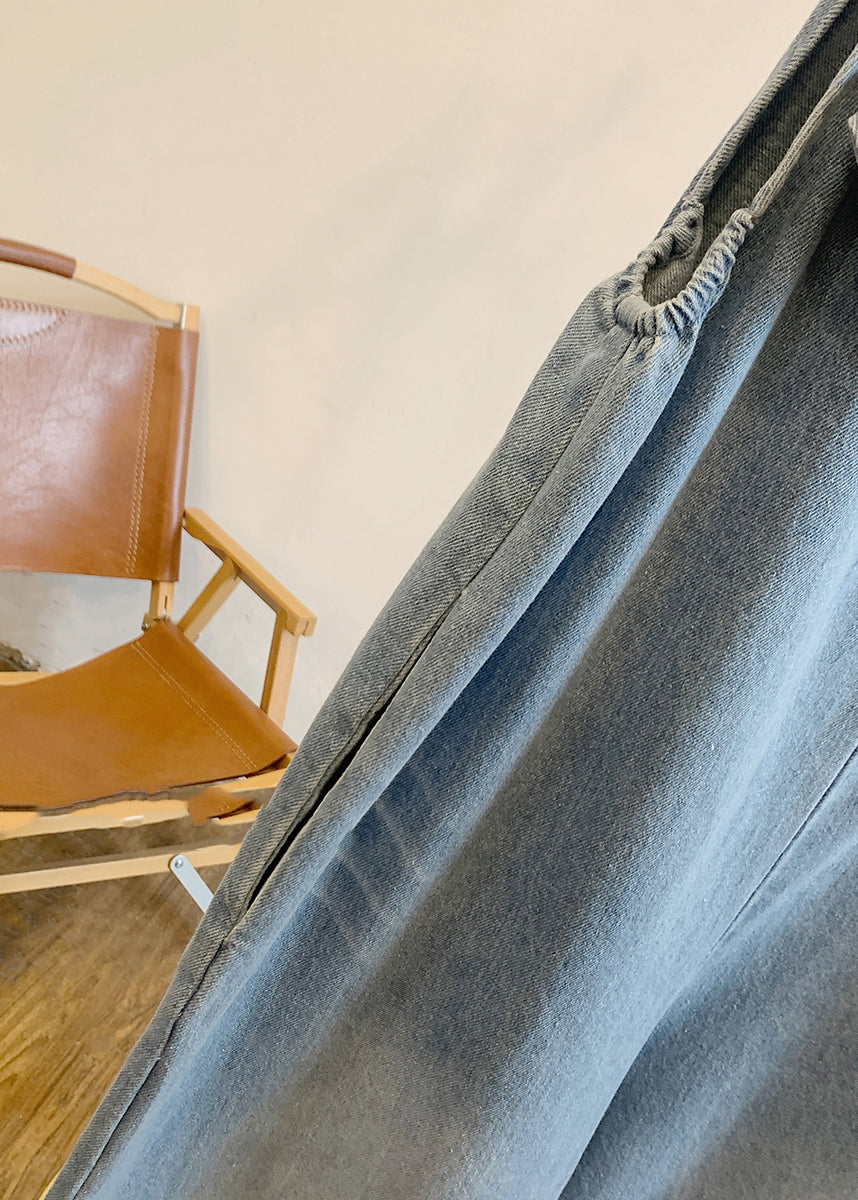 Patchwork Women Summer Blue Bow Jumpsuits Denim