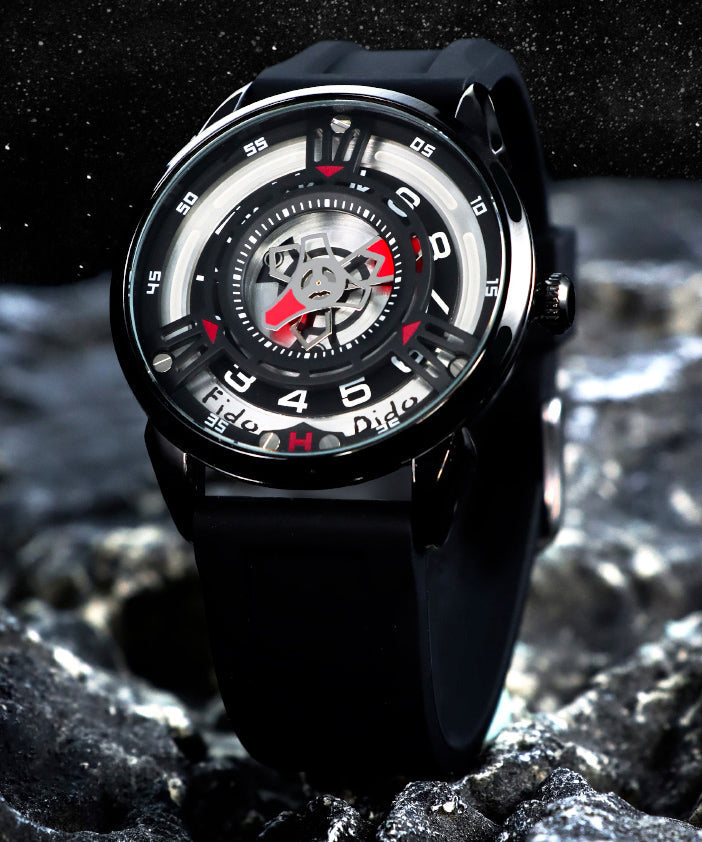 Blue Watches Out Women Silicone Waterproof Hollow Rubber