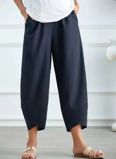 Women Cotton Pants Spring Summer Casual Pants AD410