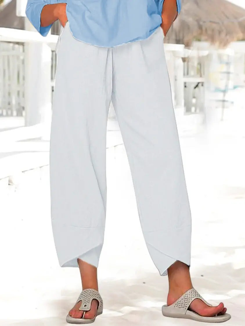 Women Cotton Pants Spring Summer Casual Pants AD410