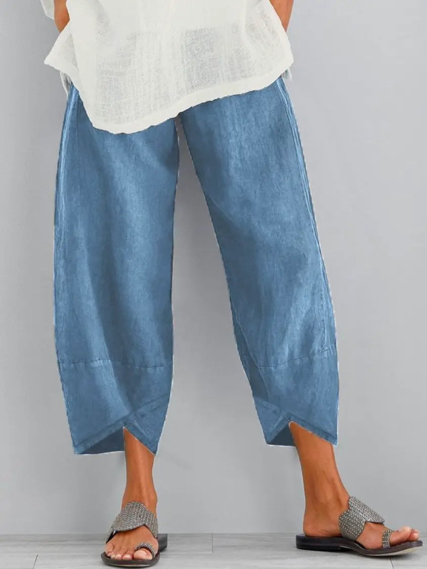 Women Cotton Pants Spring Summer Casual Pants AD410