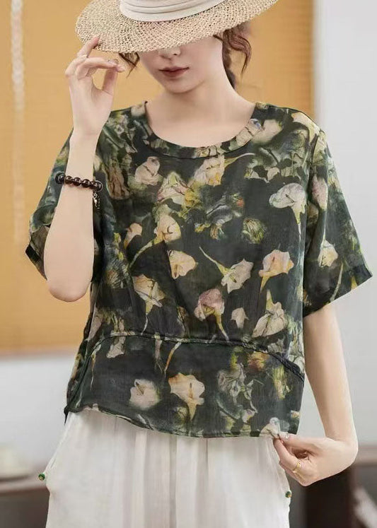 Patchwork Linen Summer Women Oversized Shirts